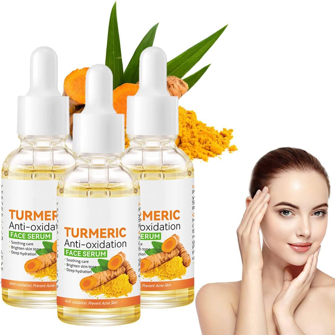 30ml Natural Turmeric Essence Oil Facial Serum - Firming, Wrinkle-Fading, Moisturizing, and Dark Spot-Reducing Serum for Face Care - COZZY FINDS 